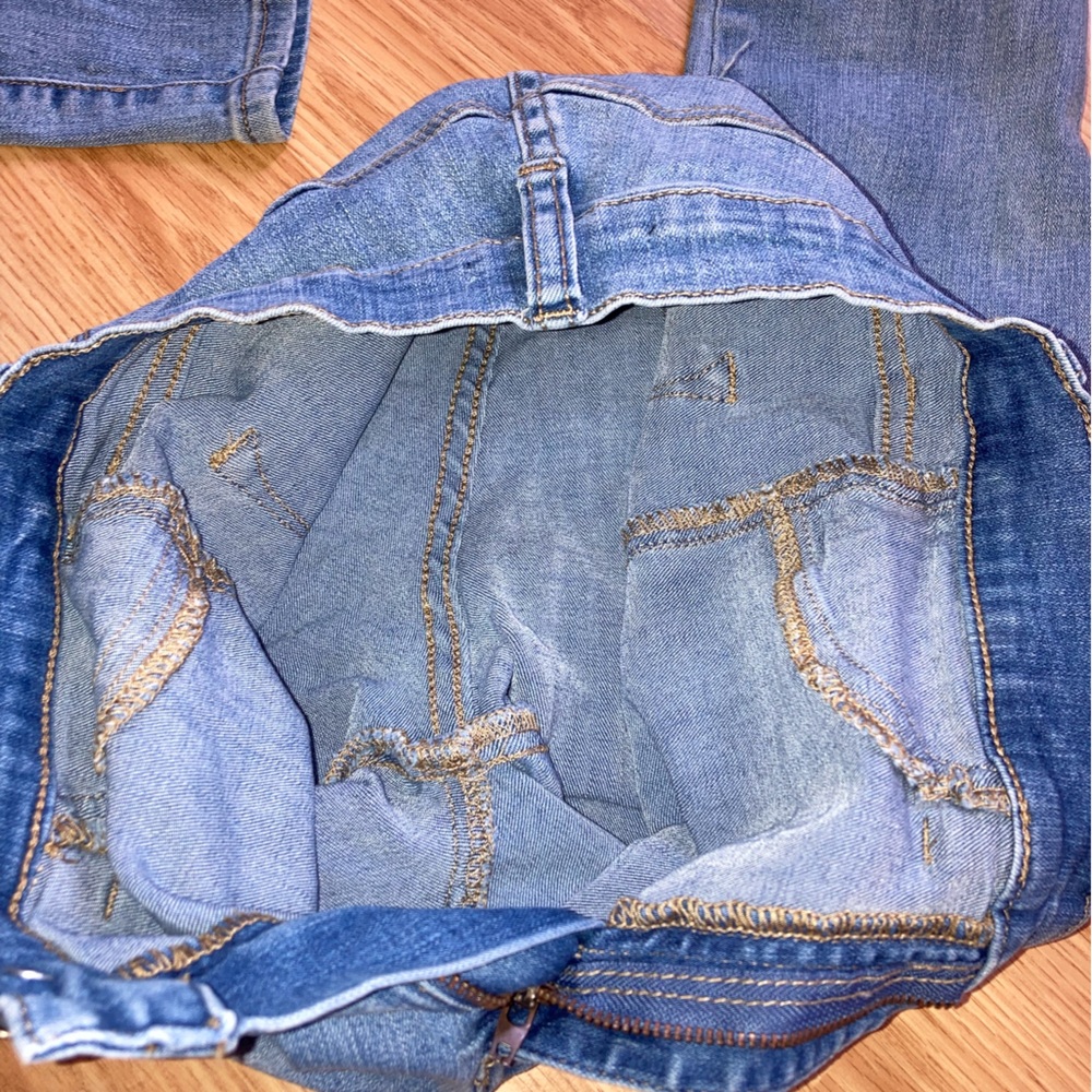 Fashion Nova Denim Skinny Blue Jeans sz 3 - Picture 9 of 10